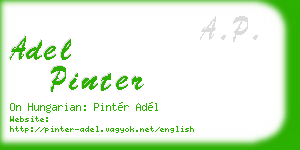 adel pinter business card