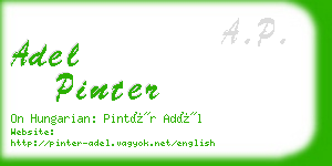 adel pinter business card